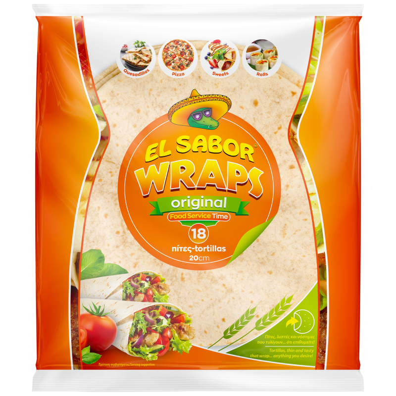 EL SABOR τορτίγιες σίτου 20cm 18τεμ – Αρτοσκευάσματα