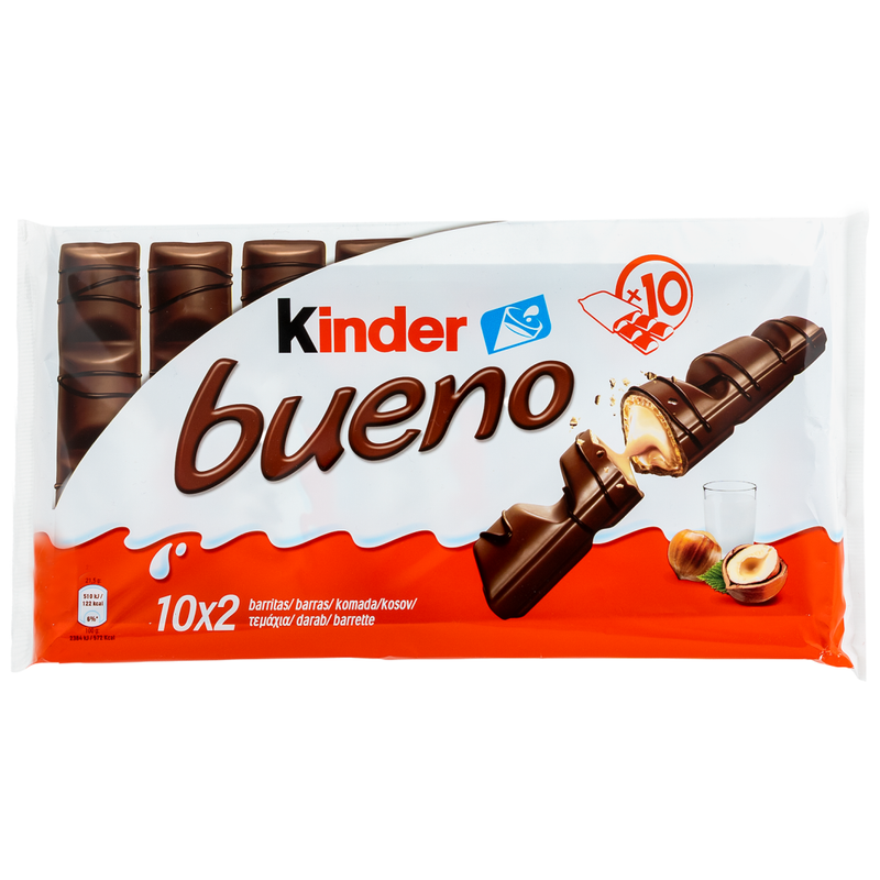 FERRERO Kinder γκοφρέτα bueno 10x43gr – Σοκολάτες