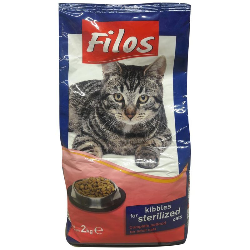 FILOS γατοτροφή για στειρωμένες γάτες 2kg – Ξηρά Τροφή Γάτας