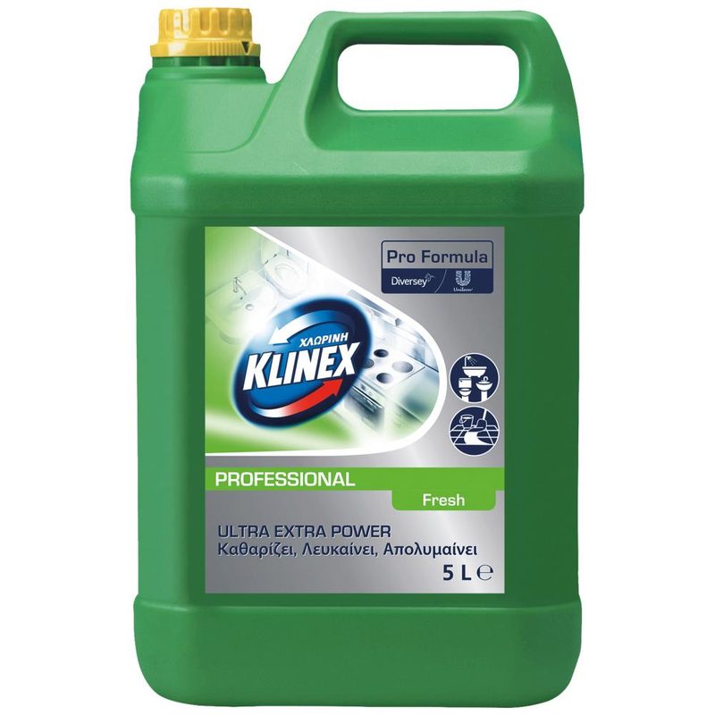 KLINEX χλωρίνη professional ultra extra power fresh 5lt – Καθαριστικά Μπάνιου