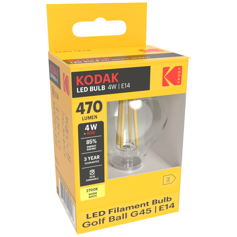 KODAK λάμπα πυρακτώσεως Led G45 E14 4W Ψυχρό λευκό – Λάμπες LED