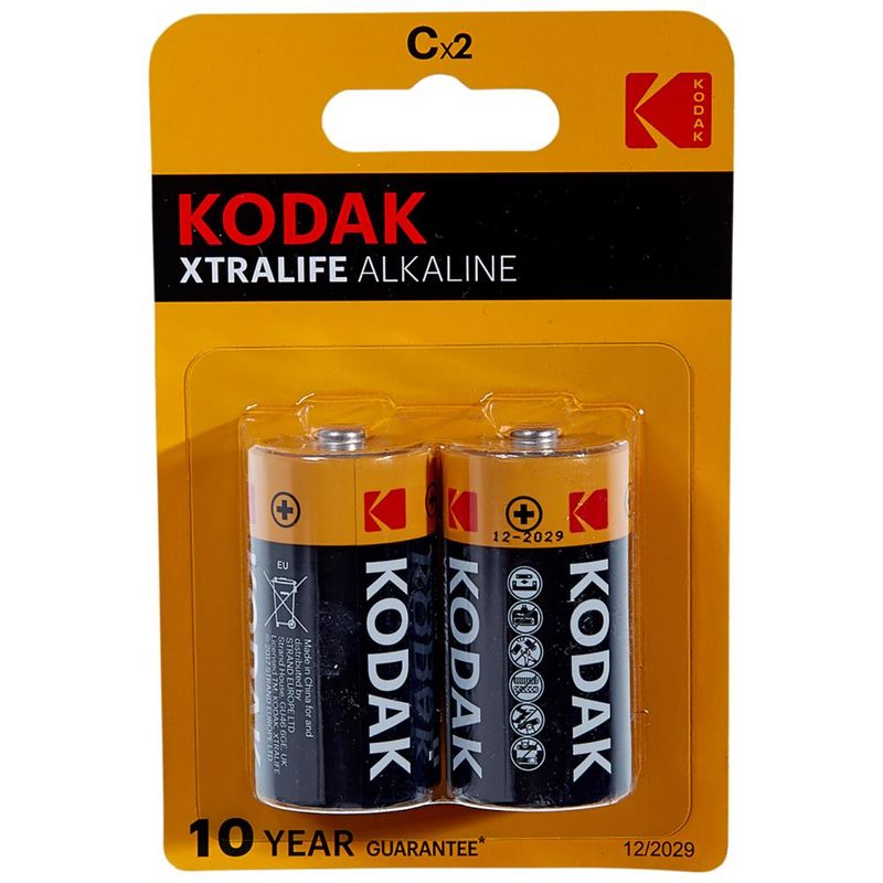KODAK μπαταρία αλκαλική C 2τεμ – Αλκαλικές Μπαταρίες