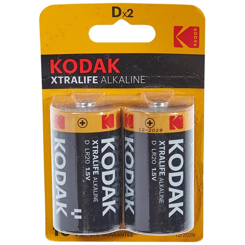 KODAK μπαταρία αλκαλική D 2τεμ – Αλκαλικές Μπαταρίες