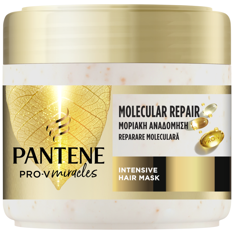 PANTENE μάσκα μαλλιών μοριακή αναδόμηση 300ml – Μάσκες Μαλλιών