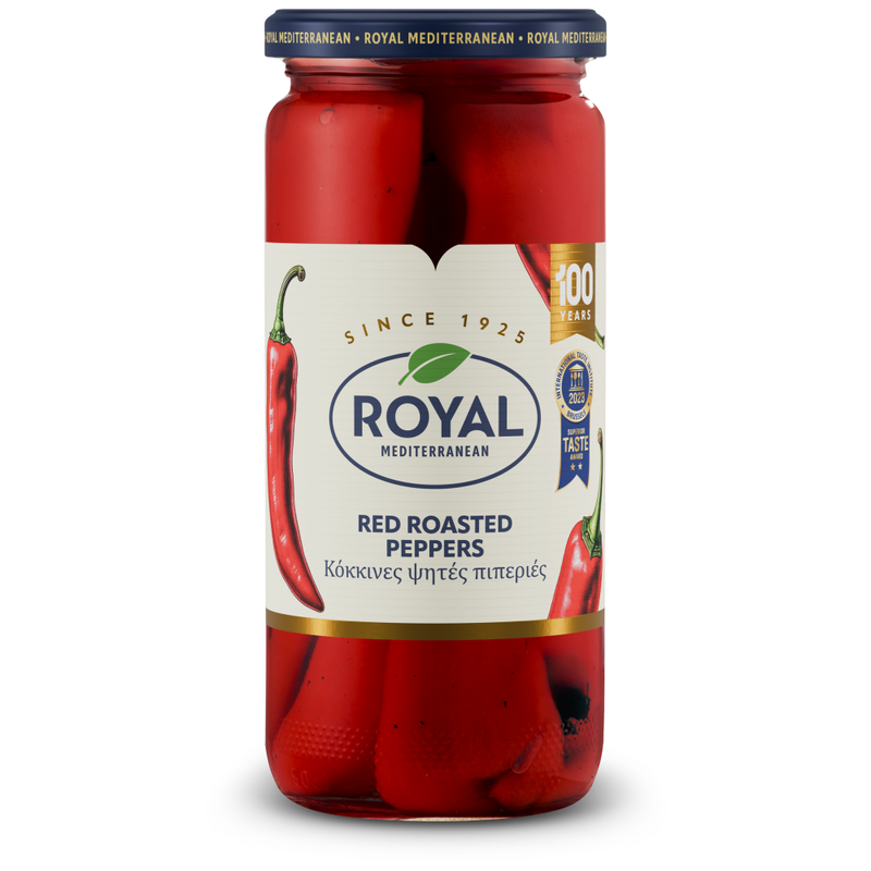 ROYAL πιπεριές κόκκινες ψητές 465gr – Τρόφιμα Μακράς Συντήρησης