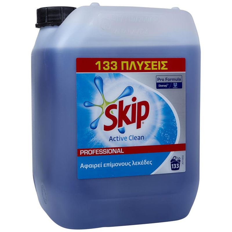 SKIP υγρό πλυντηρίου ρούχων active clean 133μεζ 10lt – Απορρυπαντικά Ρούχων