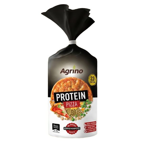 AGRINO οσπριογκοφρέτα protein pizza 105gr – Αλμυρά Snacks