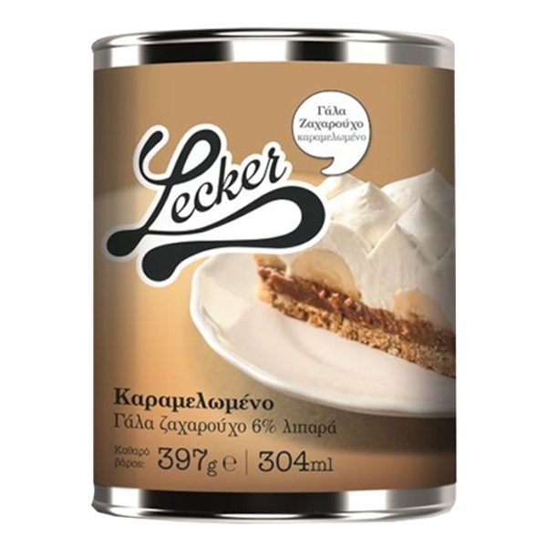 LECKER ζαχαρούχο γάλα καραμελωμένο 8% λιπαρά 397gr – Γάλατα και Φυτικά Ροφήματα