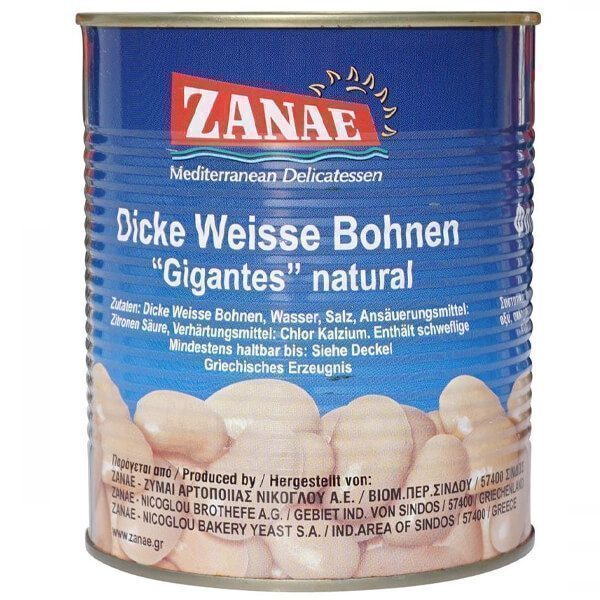 ΖΑΝΑΕ φασόλια γίγαντες σε νερό 820gr – Ζαναέ – Τρόφιμα Μακράς Συντήρησης