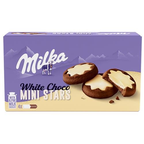 MILKA μπισκότα choco minis white 150gr