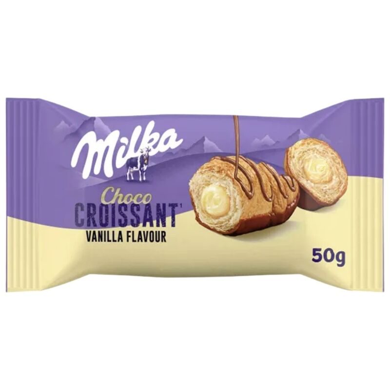 MILKA κρουασάν με γέμιση βανίλια 50gr – Κέικ, Τσουρέκια και Κρουασάν