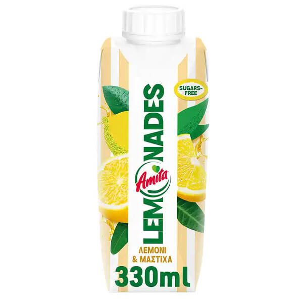 AMITA χυμός lemonades λεμόνι και μαστίχα 330ml – Χυμοί