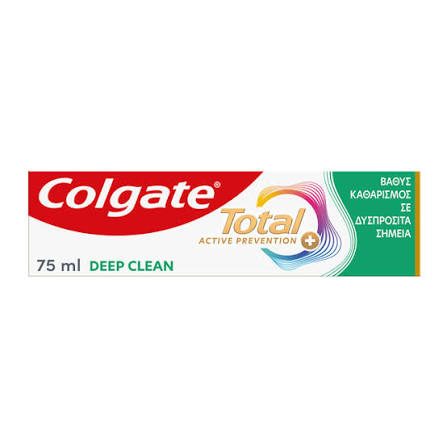 COLGATE οδοντόκρεμα Total Active Prevention Plus Deep Clean 75ml – Οδοντόκρεμες