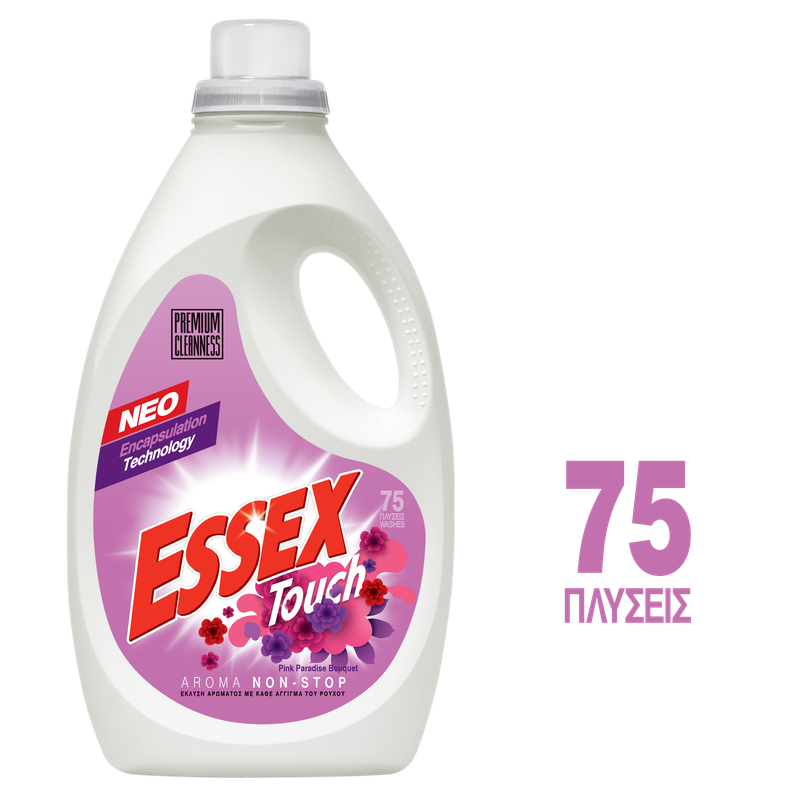 ESSEX υγρό πλυντηρίου ρούχων Touch 75μεζ 3,75lt – Απορρυπαντικά Ρούχων