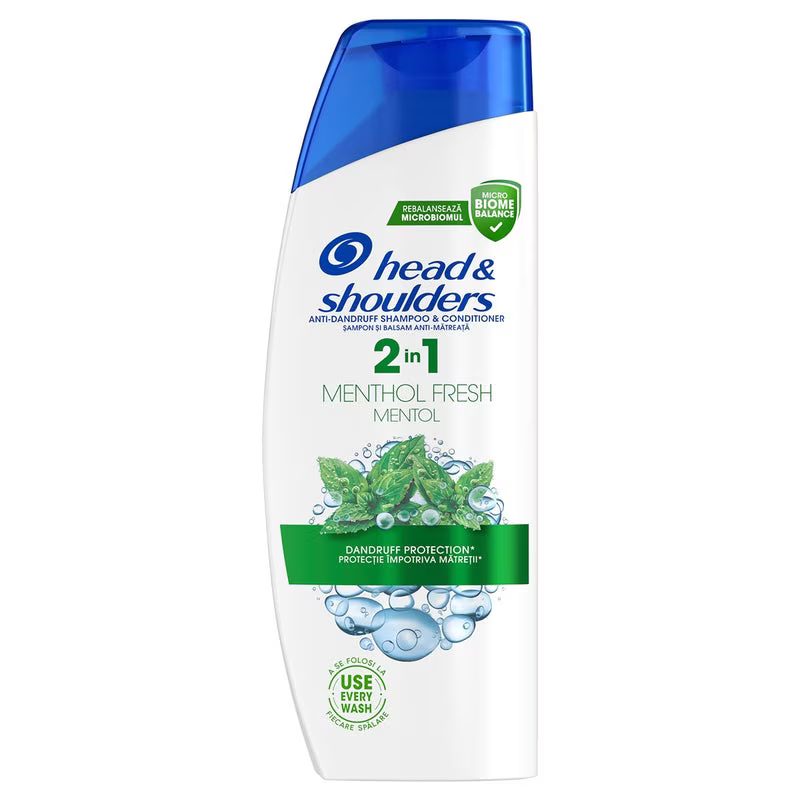 HEAD και SHOULDERS σαμπουάν 2σε1 Menthol 330ml