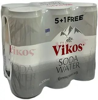 ΒΙΚΟΣ αναψυκτικό σόδα κουτί 6x330ml – Βίκος – Αναψυκτικά