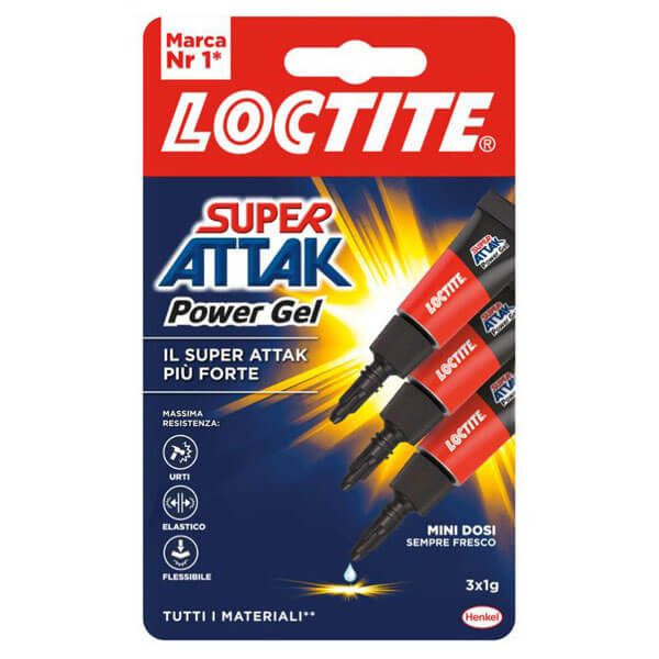 LOCTITE κόλλα super attack power flex 3x1gr – Κόλλες