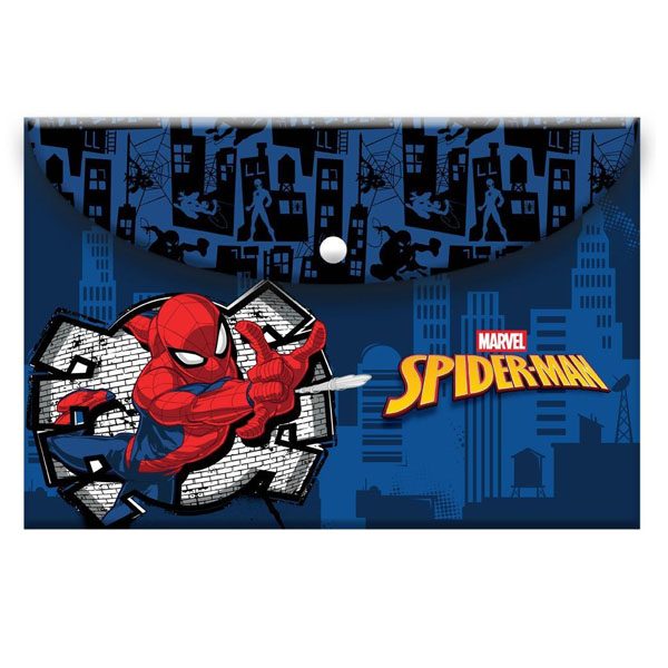 ΔΙΑΚΑΚΗΣ φάκελος με κουμπί Α4 spiderman 1τεμ – Διακάκης – Φάκελοι Αρχειοθέτησης