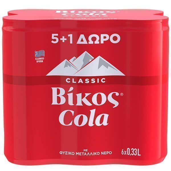 ΒΙΚΟΣ αναψυκτικό cola κουτί 6x330ml – Βίκος – Αναψυκτικά
