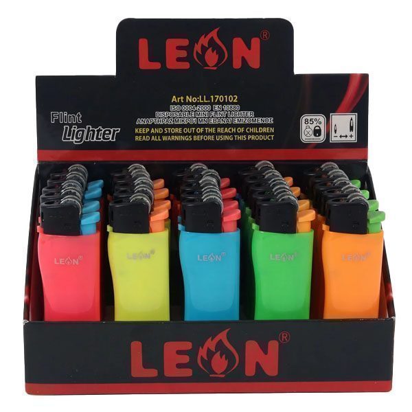 LEON αναπτήρας μίνι neon colors 25τεμ – Αναπτήρες