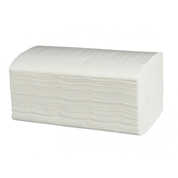 Χεριοπετσέτα V-fold 2Φ λευκό 22x21cm 3000τεμ – MrPanda – Χαρτικά (Χονδρική)