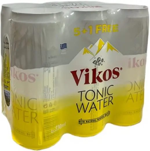 ΒΙΚΟΣ αναψυκτικό tonic κουτί 6x330ml – Βίκος – Αναψυκτικά