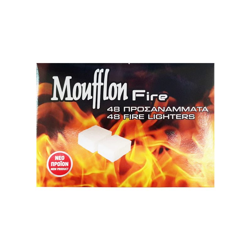 MOUFFLON προσανάμματα παραφίνης 48τεμ – Καύσιμες Ύλες