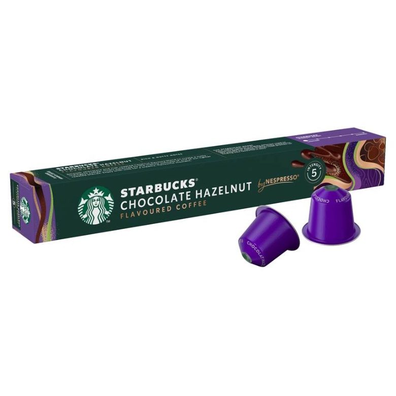STARBUCKS καφές σε κάψουλες espresso chocolate hazelnut συμβατές με μηχανή Nespresso 10τεμ – Κάψουλες Καφέ και Ροφημάτων