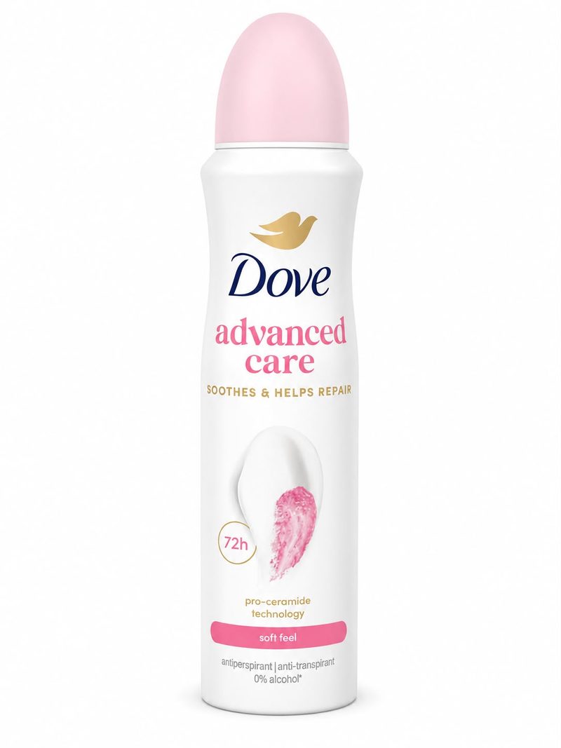 DOVE αποσμητικό σώματος spray Advanced Care Soft Feel 150ml – Αποσμητικά