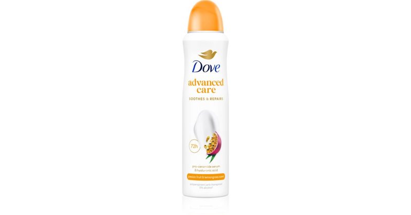 DOVE αποσμητικό σώματος spray advance care passion fruit + lemongrass 150ml – Αποσμητικά