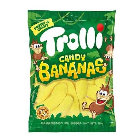 TROLLI ζαχαρωτά bananas 100gr – Καραμέλες, Γλειφιτζούρια και Τσίχλες