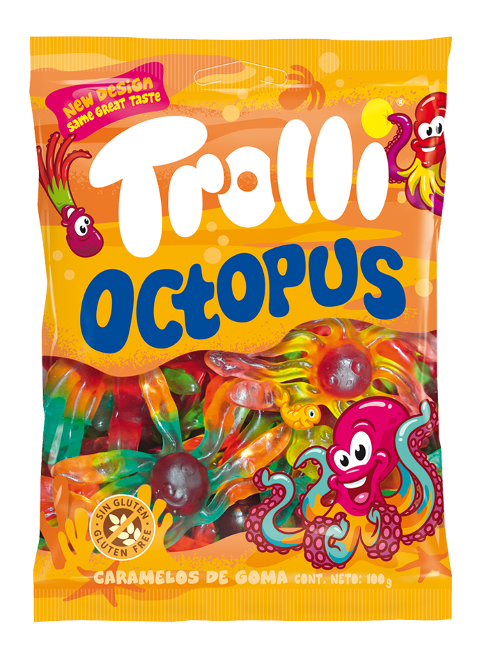 TROLLI ζαχαρωτά octopus 100gr – Καραμέλες, Γλειφιτζούρια και Τσίχλες