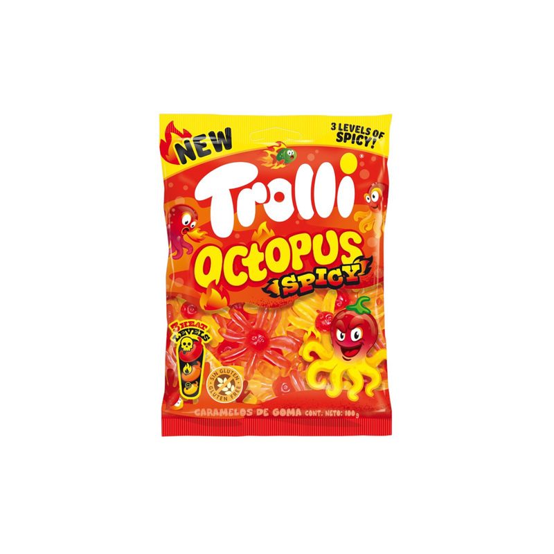 TROLLI ζαχαρωτά octopus spicy 100gr – Καραμέλες, Γλειφιτζούρια και Τσίχλες