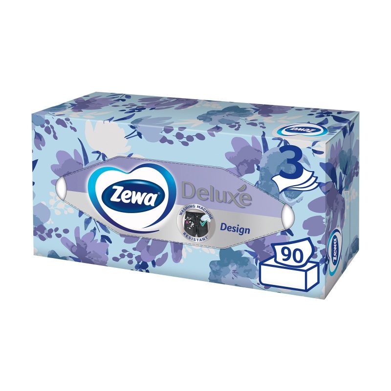 ZEWA deluxe χαρτομάντηλα αυτοκινήτου 3φυλλα 90 φύλλα