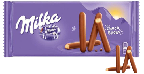 MILKA μπισκότα choco sticks 112gr